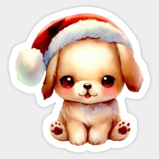 Little Cuties - Christmas Puppy Sticker